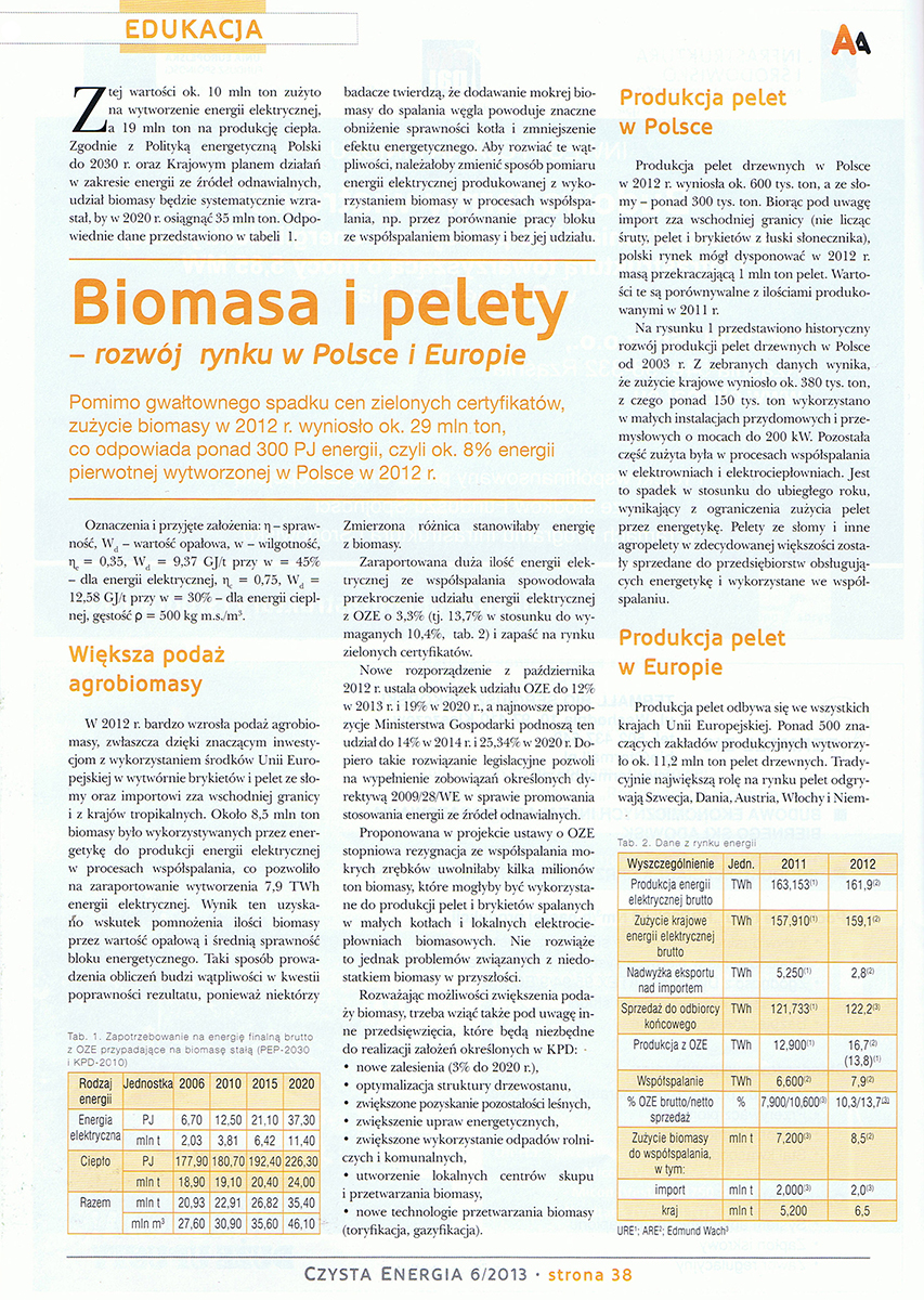 Magazyn "Czysta Energia", 6/2013