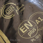 Worek pelletu drzewnego Olimp z bliska - certyfikaty