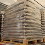 Pellet drzewny Solid palety na magazynie Paleko