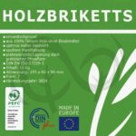 Brykiet drzewny sosnowy MMJ karta informacyjna producenta certyfikaty produkcja brykietu