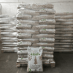 Palety pelletu bioeko na magazynie