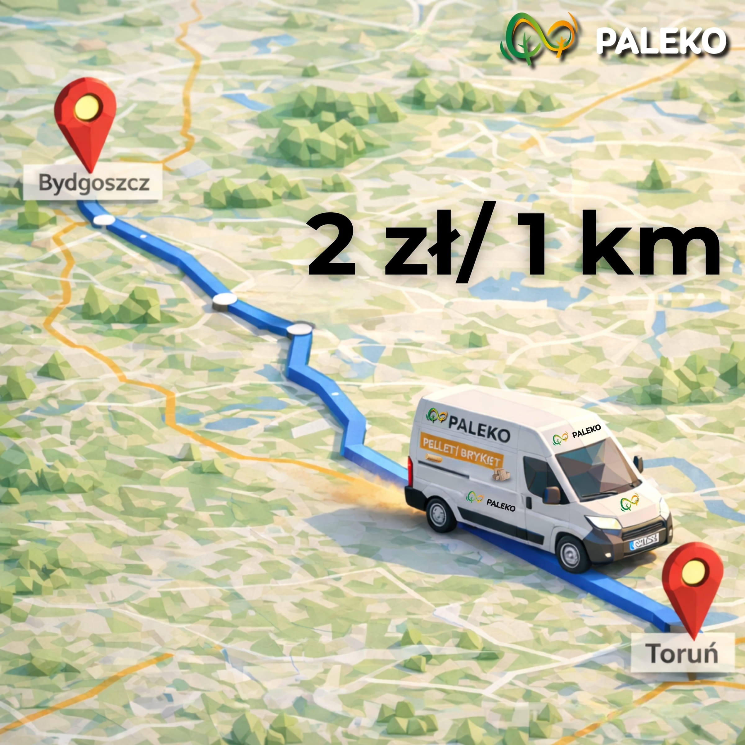 Warunki cenowe transportu 2zł/km Paleko