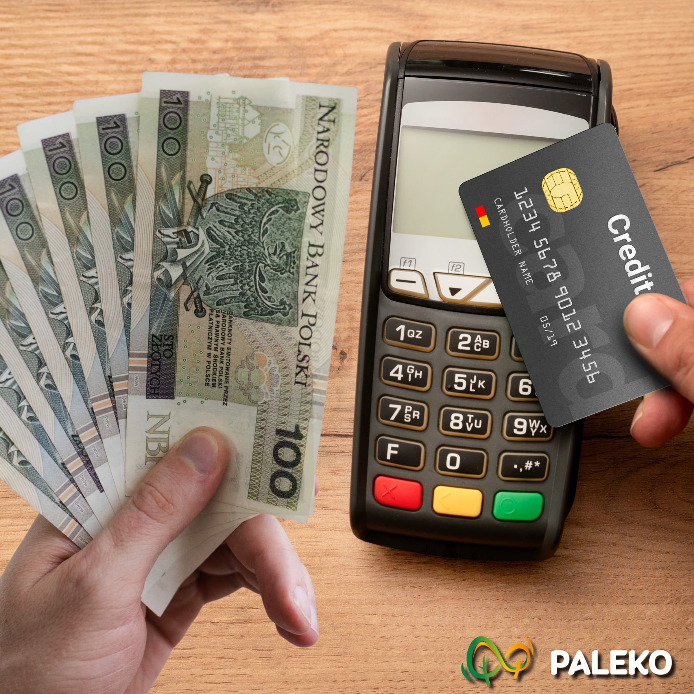 Cena pelletu płatność kartą,, terminal gotówka