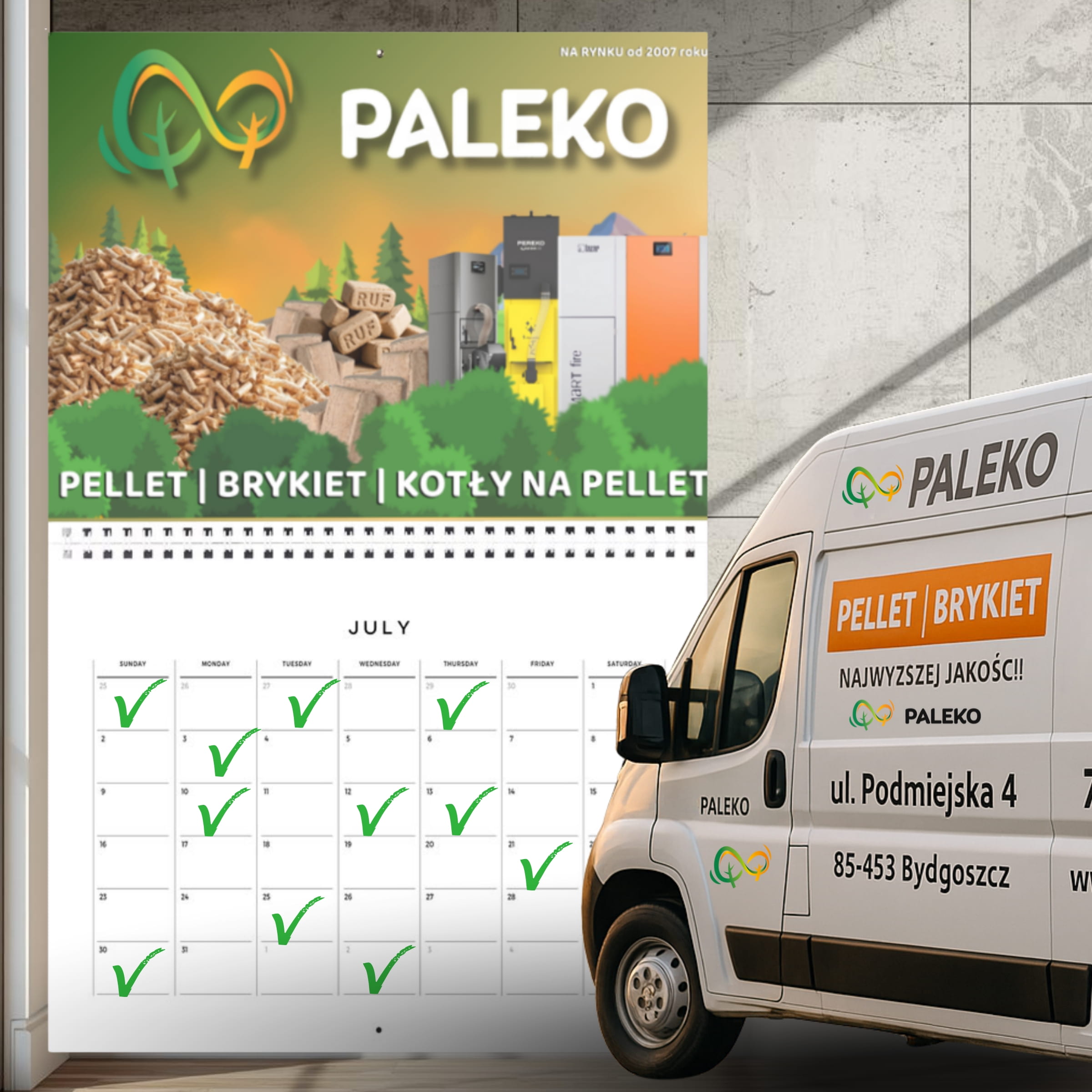 Ustal termin dostawy tak, jak Ci wygodnie, kalendarz