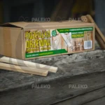 Drewno rozpałkowe karton z drewienkami na kartonie paleko bydgoszcz